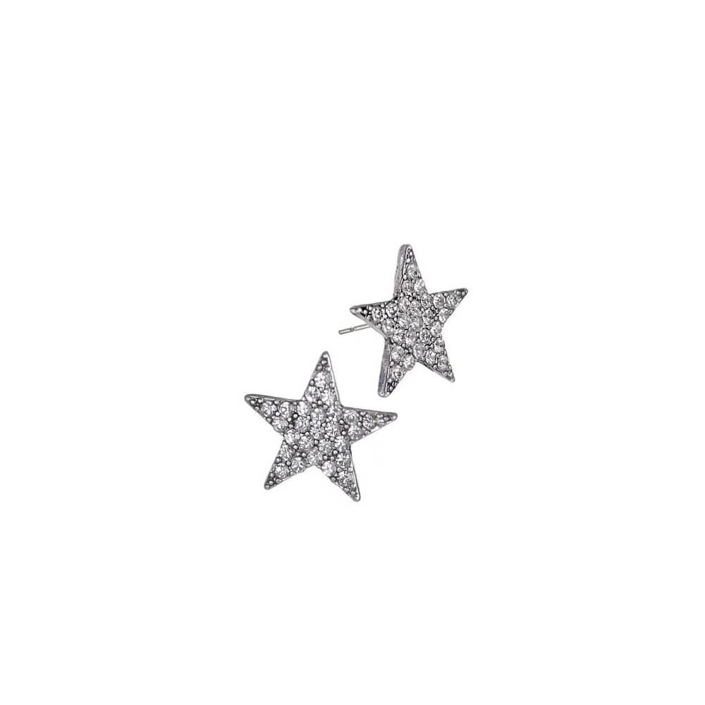 Hot Tomato Crystal Star Stud